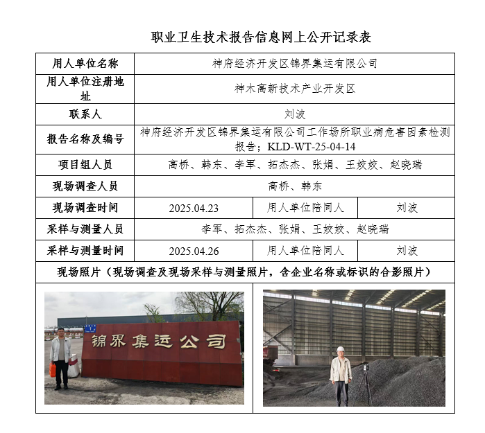 神府經濟開發區錦界集運有限公司